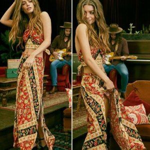 Spell &The Gypsy Lolita Campfire maxi Skirt